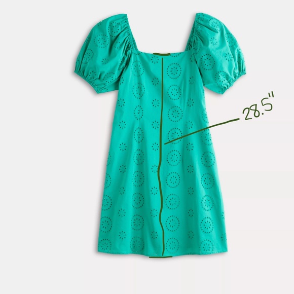 Lauren Conrad Short Puff Sleeve Squareneck Mini Dress - Picture 5 of 11